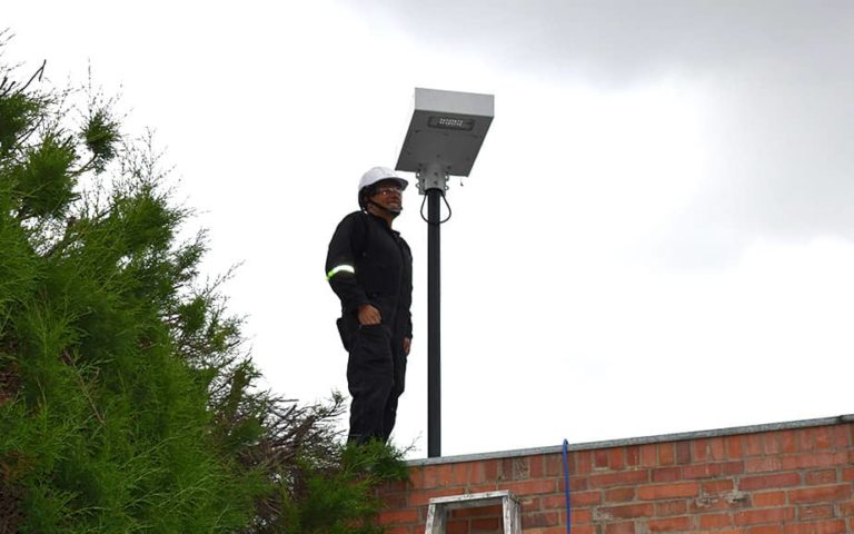 Installation of LLESA prototype at Escuela Colombiana de Ingenieria Julio Garavito 01